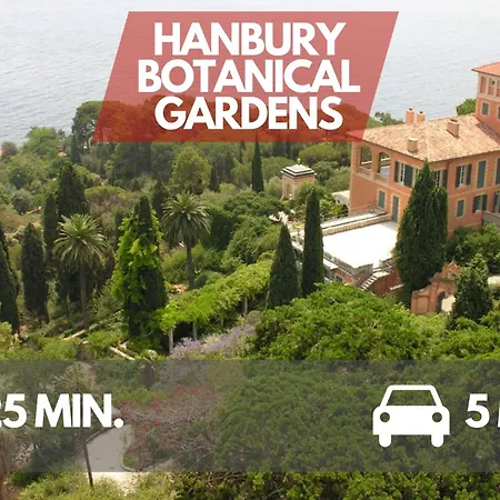 5 Min Hanbury Gardens, Amazing Sea View Apartment