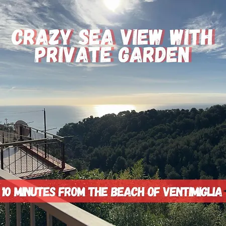 Apartment 5 Min Hanbury Gardens, Amazing Sea View Ventimiglia